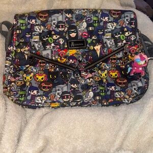 Tokidoki Rare vintage Robbery messenger bag with Unicorno charm